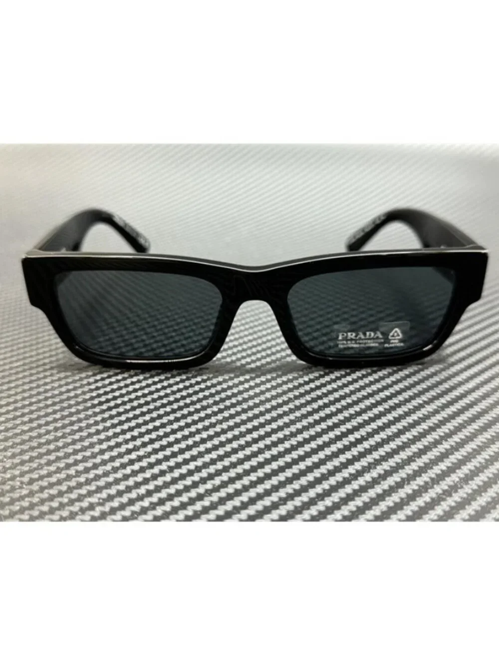 New PRADA Men Black Sunglasses 56-19-145